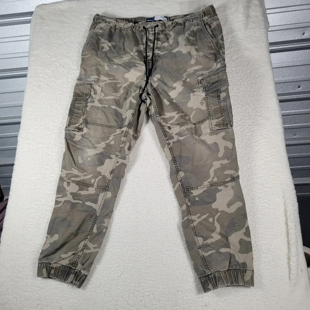 Old Navy Modern Jogger Mens XL Green Camo Built-In Flex Cargo Pants